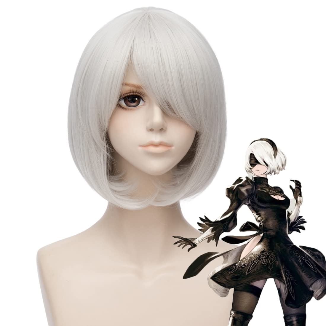 Men'S Accessories Types - Wig Cosplay Perak Pendek untuk Pria