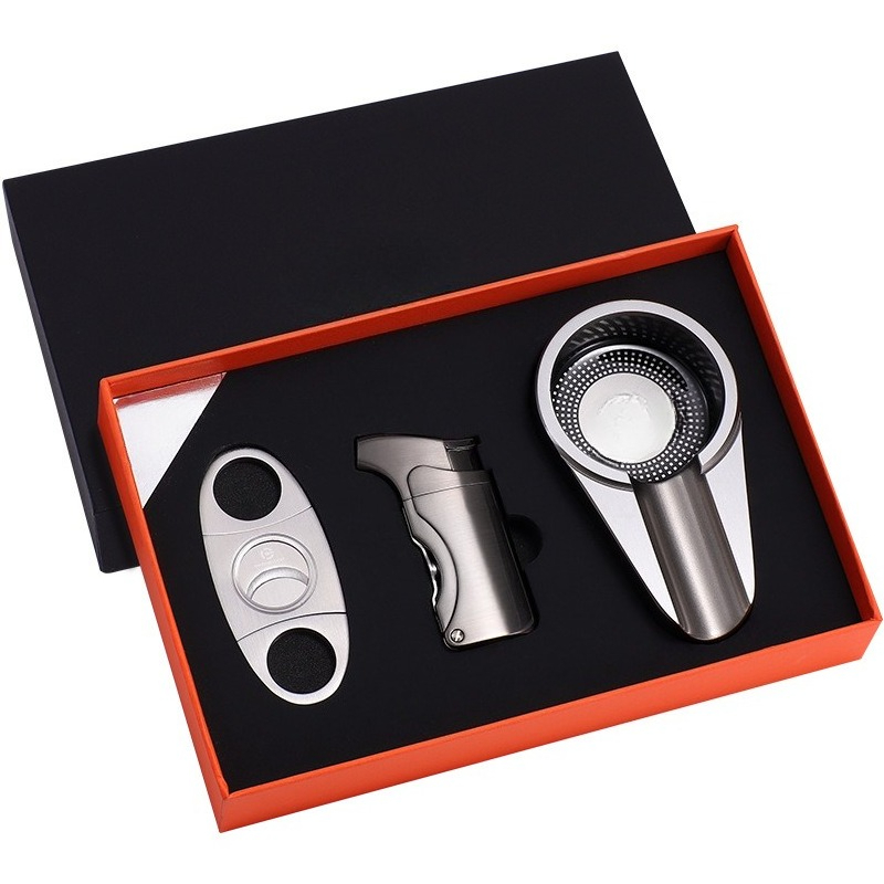 Cigar Cutter Set - Set Hadiah Aksesoris Cerutu 3-Potong, Set