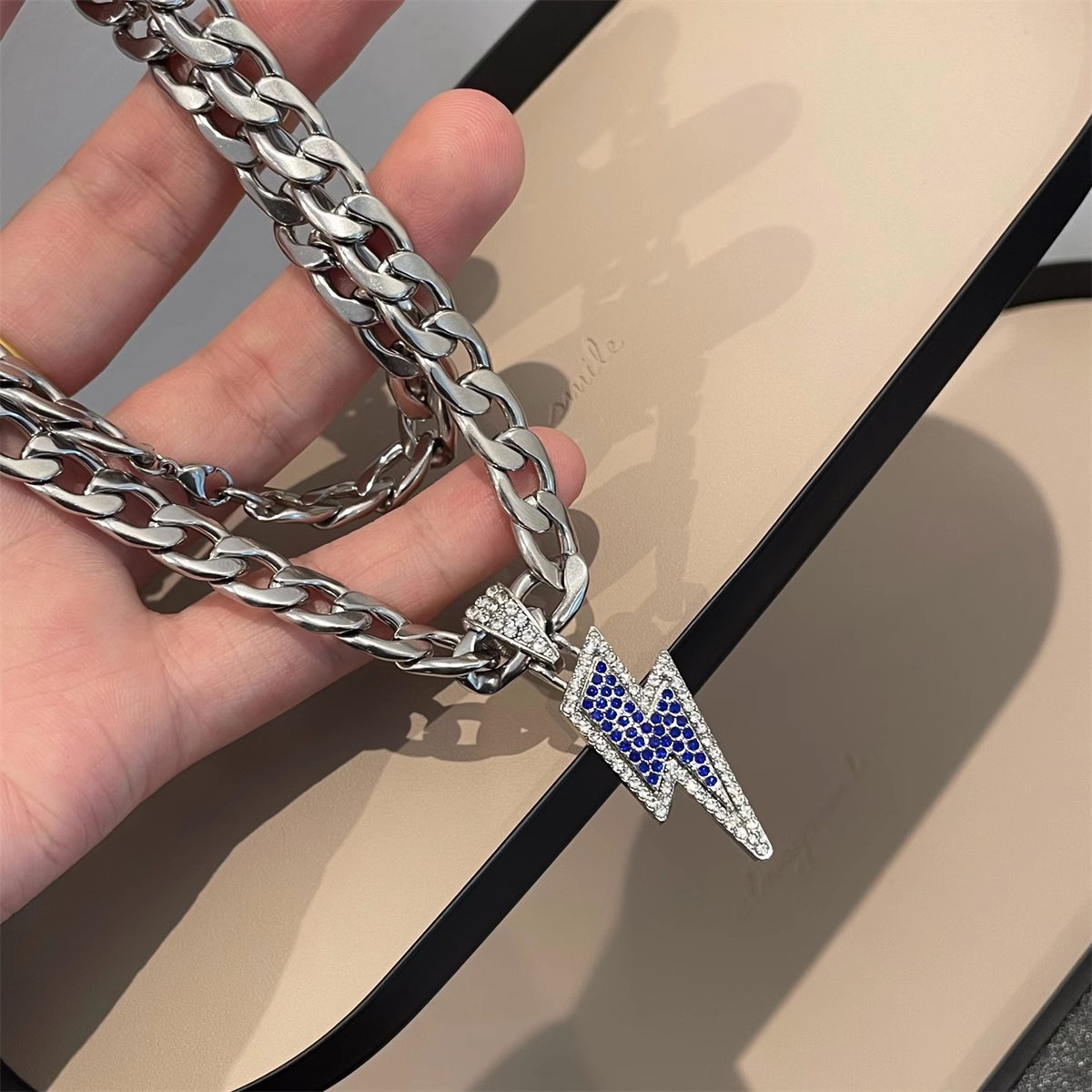 Kalung rantai Kuba bergaya hip - Men'S Accessories Instagram ulasan dan harga
