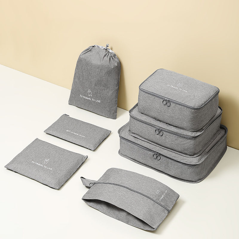Set 7 Buah Packing Cube Perjal - Men Accessories Kit ulasan dan harga