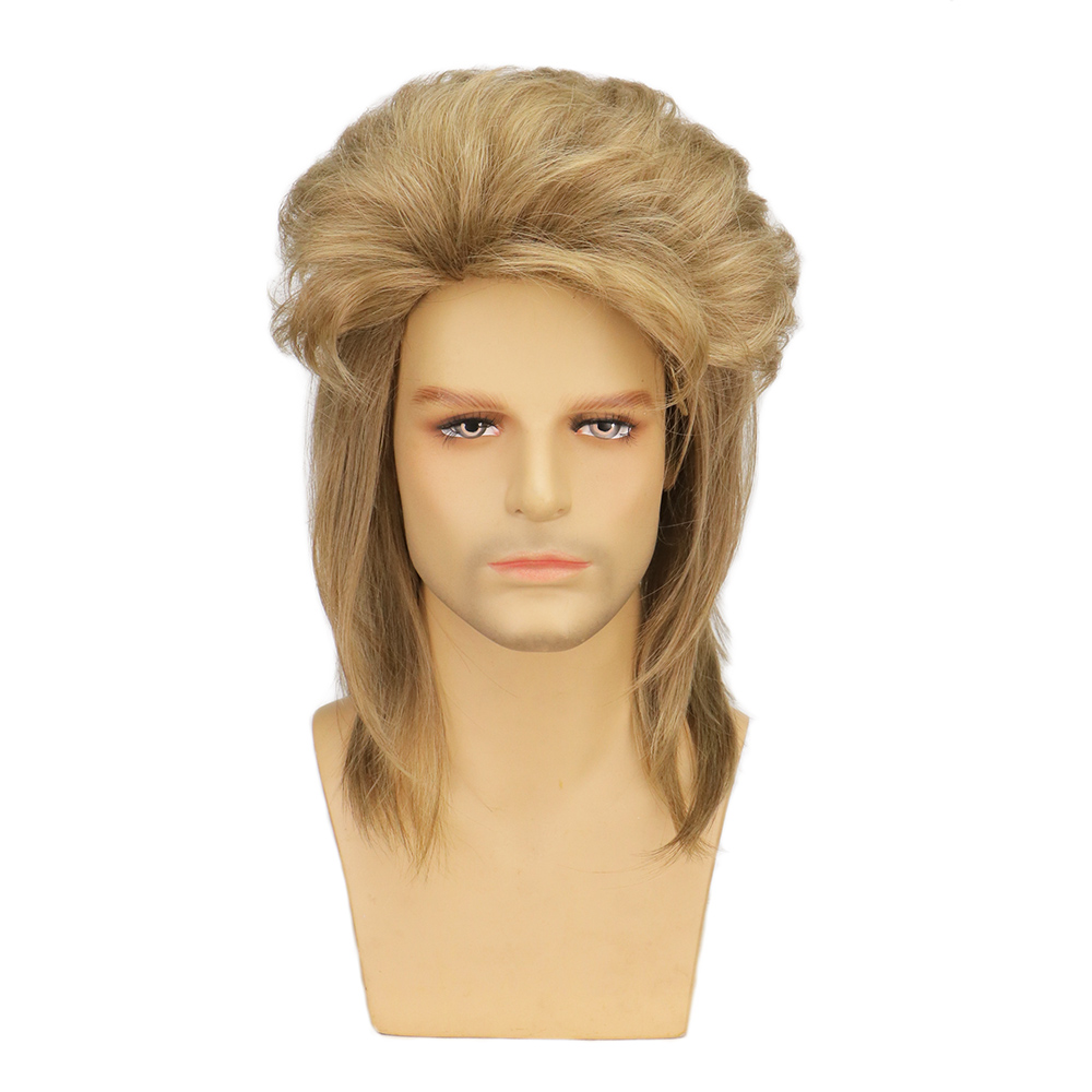 Wig Pria Wig Mullet Sintetis K - Men'S Accessories In The 80S ulasan dan harga
