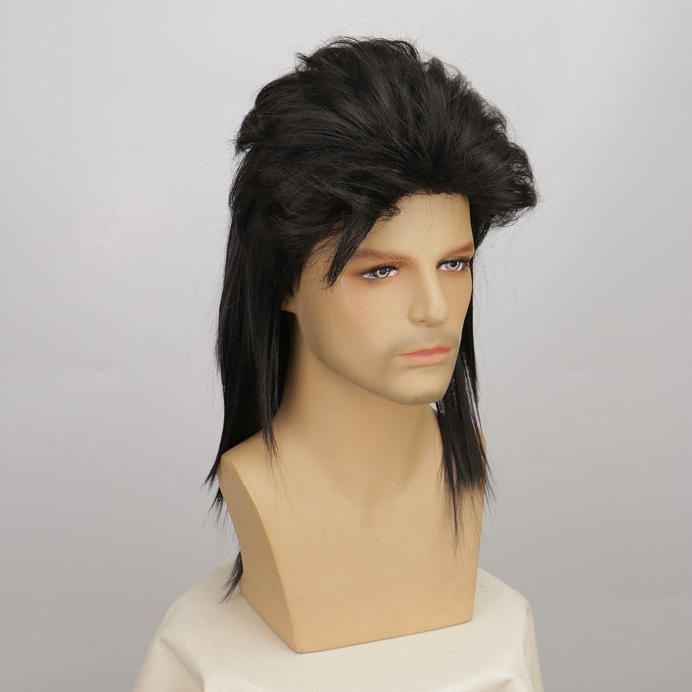 Wig Pria Wig Mullet Sintetis K - Men'S Accessories In The 80S ulasan dan harga