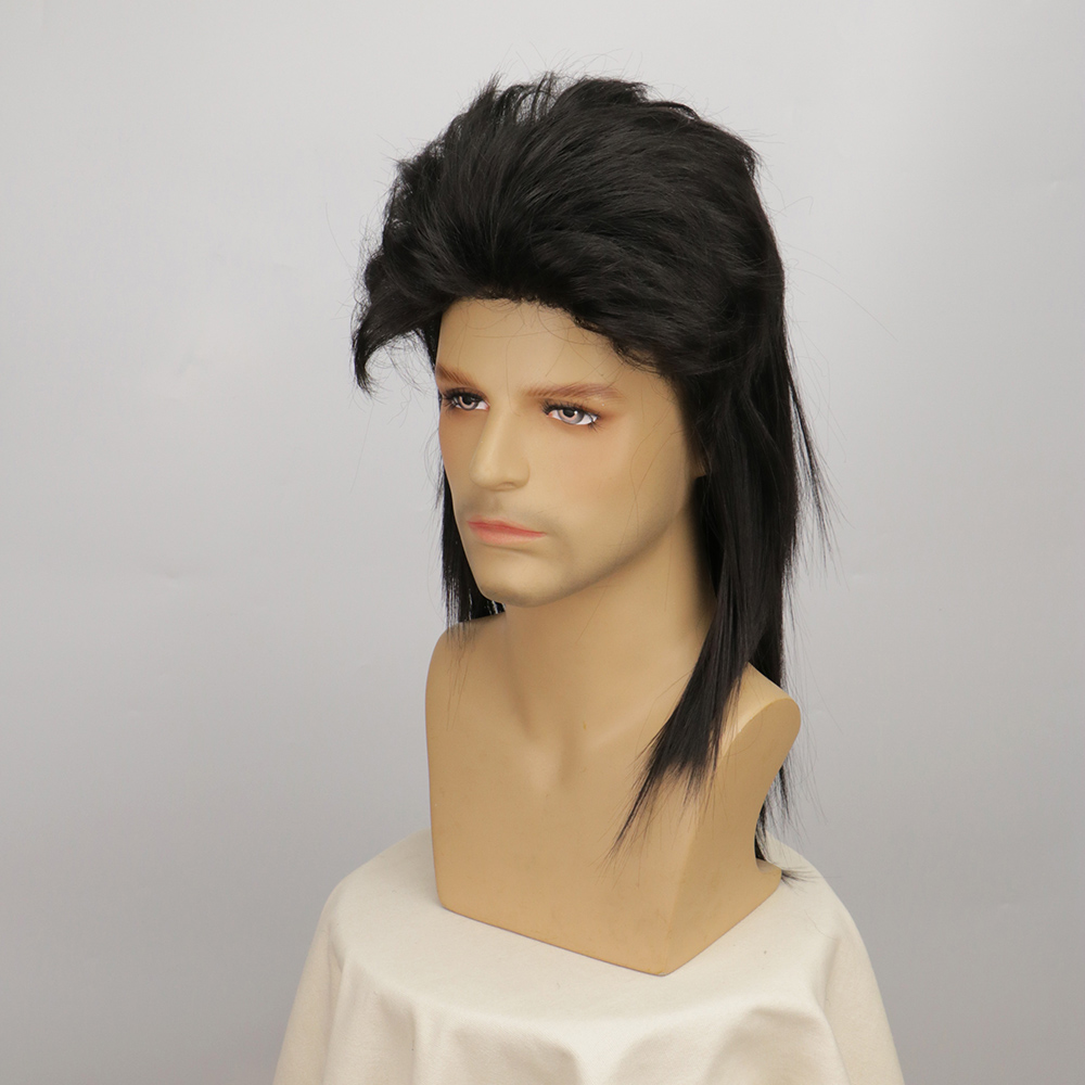 Wig Pria Wig Mullet Sintetis K - Men'S Accessories In The 80S ulasan dan harga