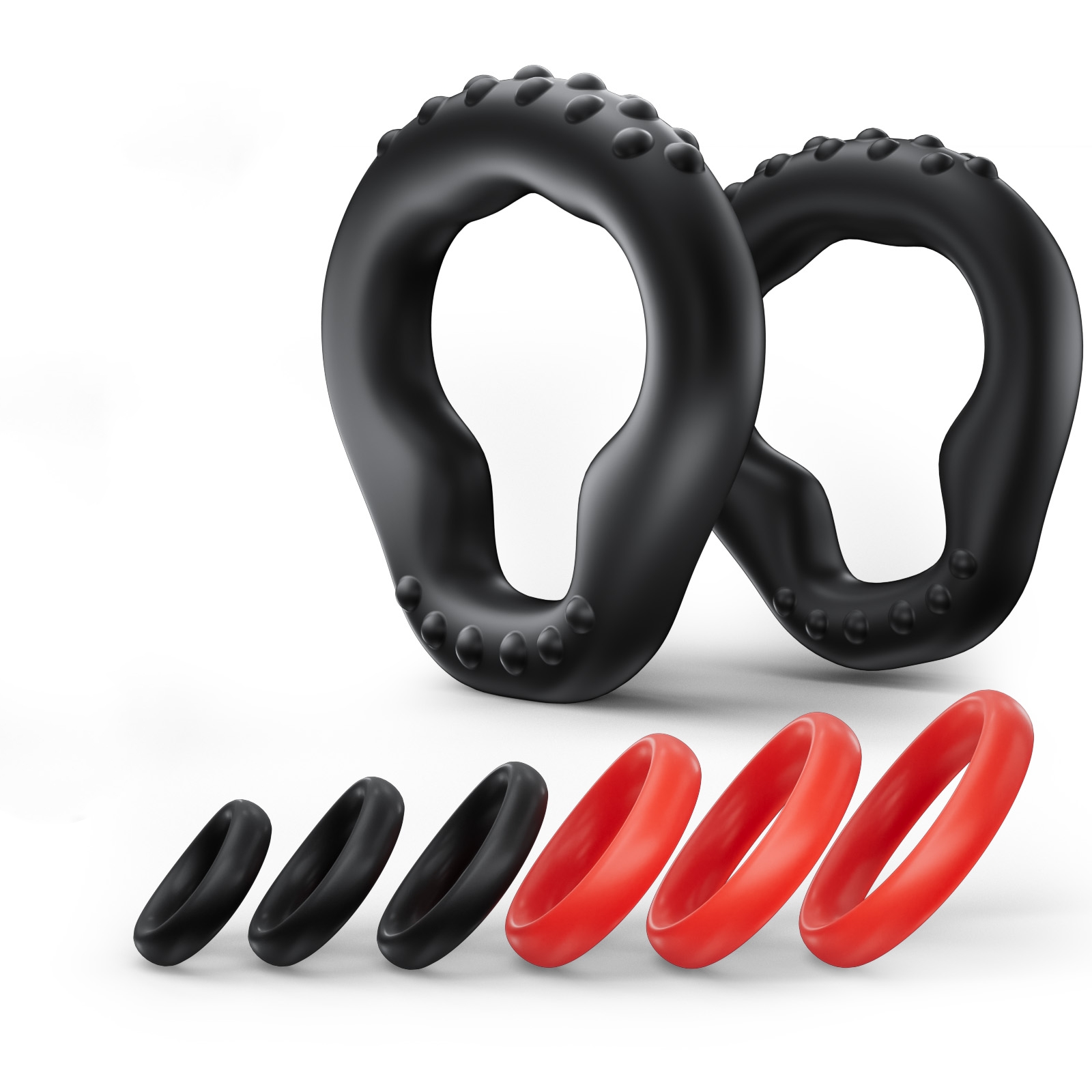 KUSHOR 8 Buah Set Cincin Penis - Men Accessories Combo ulasan dan harga